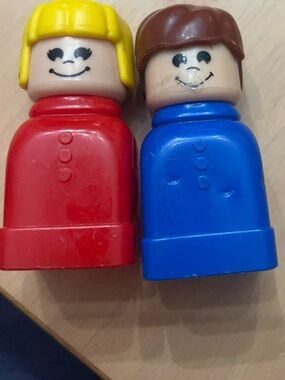 Vintage mega bloks girl and boy figures 70/80s